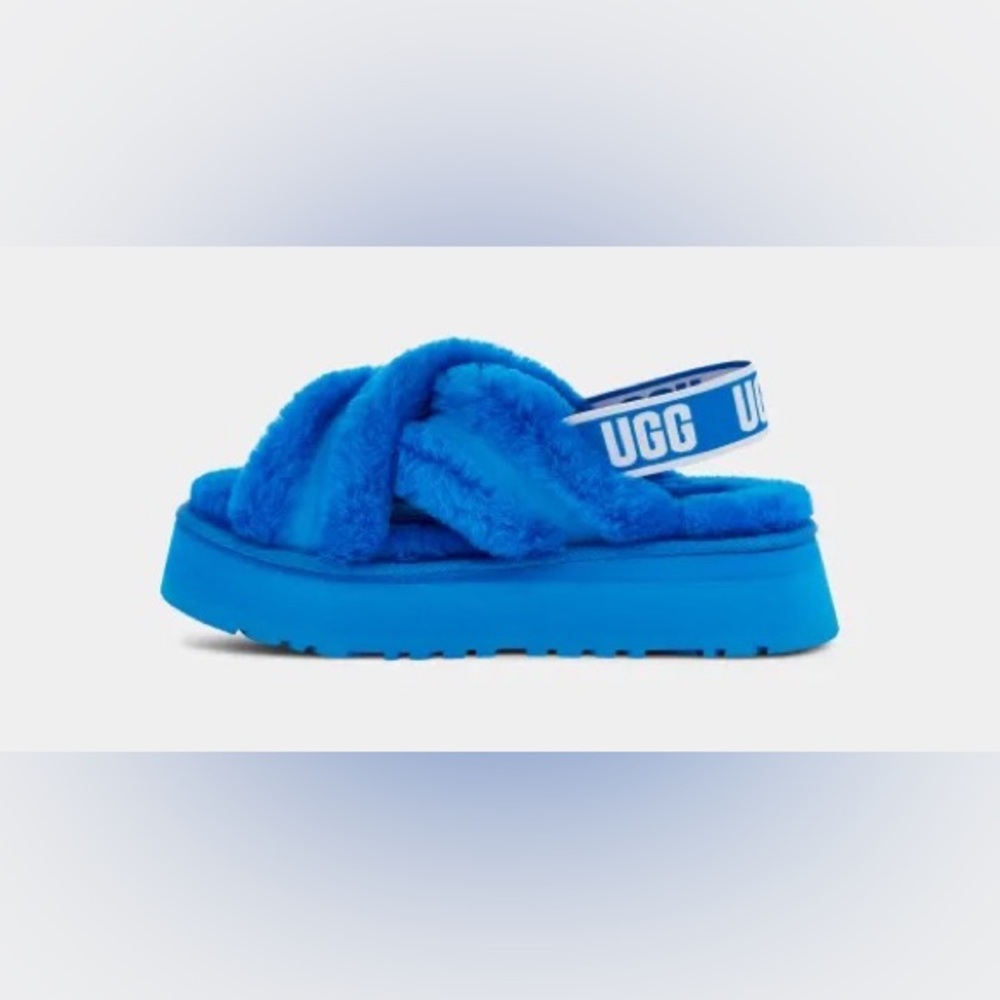 UGG’s Blue Disco Cross Slides